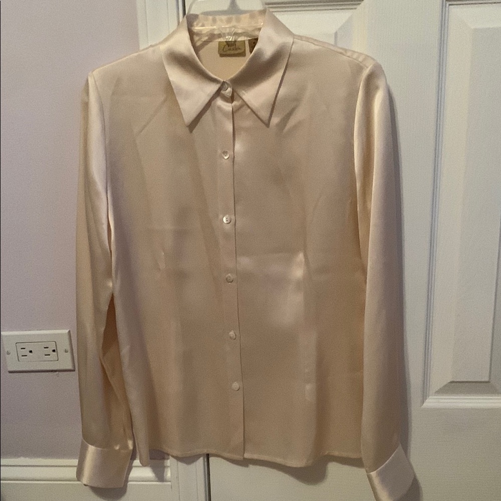 Caslon Cream Silk Blouse